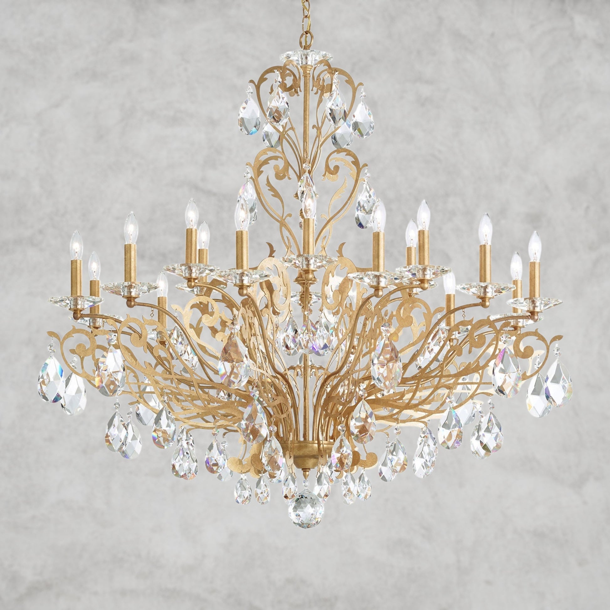 Filigrae Crystal Chandelier39"