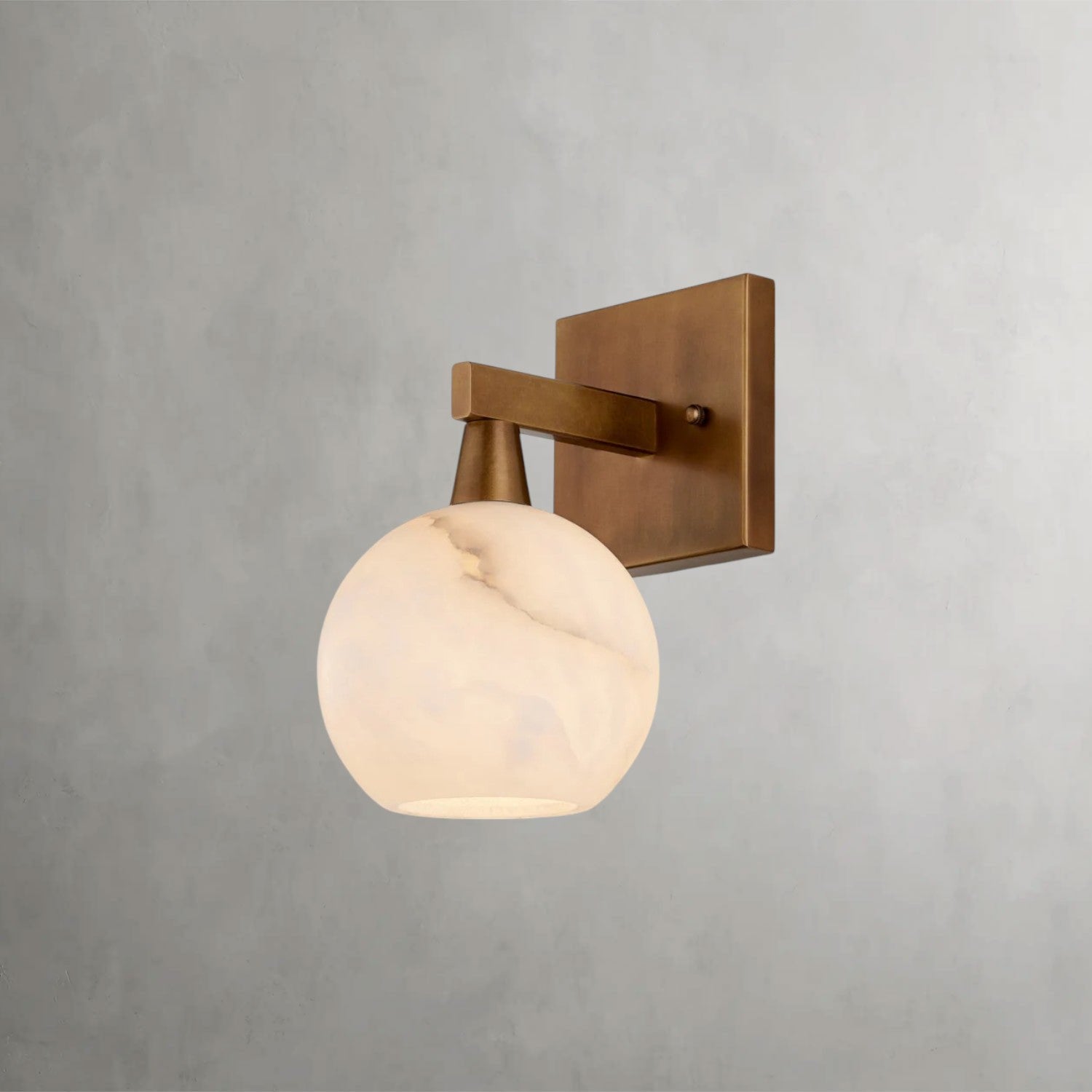Alabaster Bath Wall Sconce
