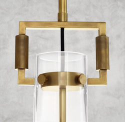 Machinist Glass Cylinder Pendant 12", 22"