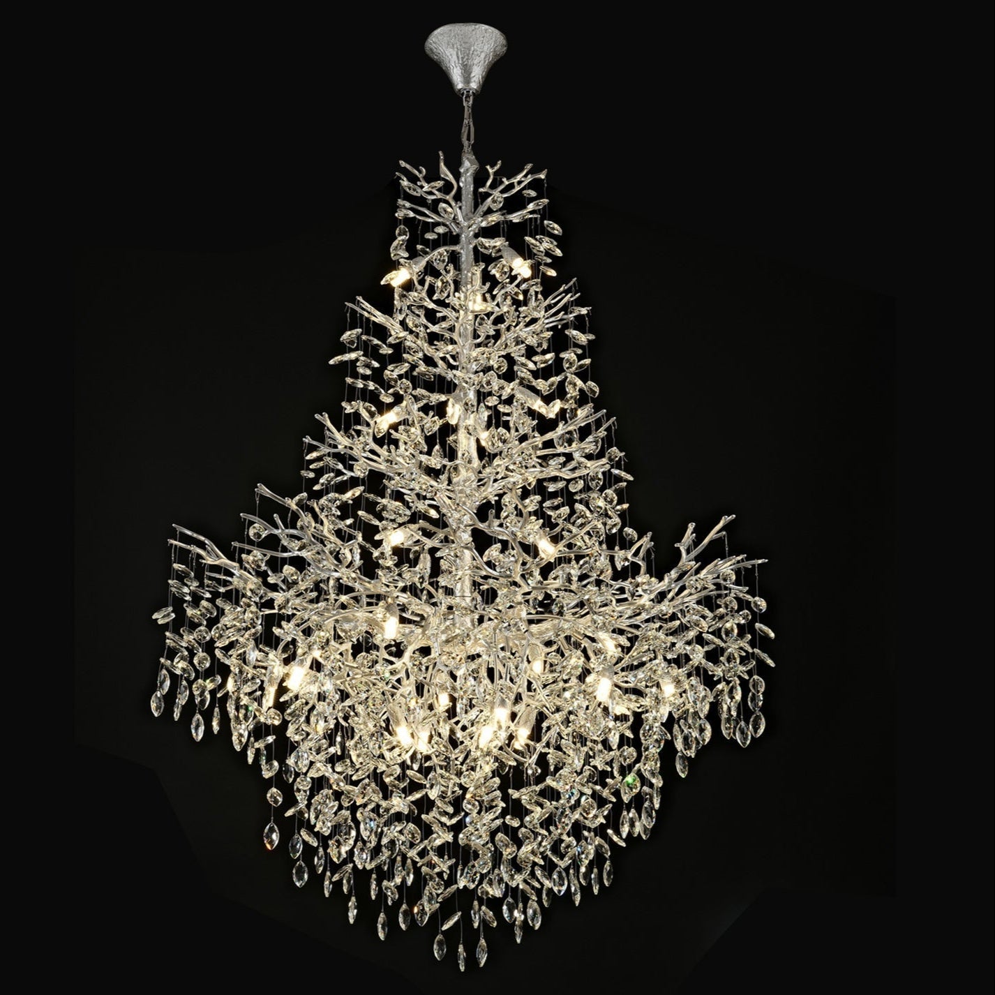 Solara Round Tree Branch Chandelier 47 inch