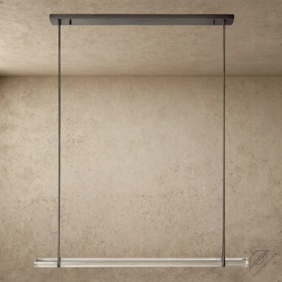 Audubon Crystal Linear SingleBar Chandelier 96"