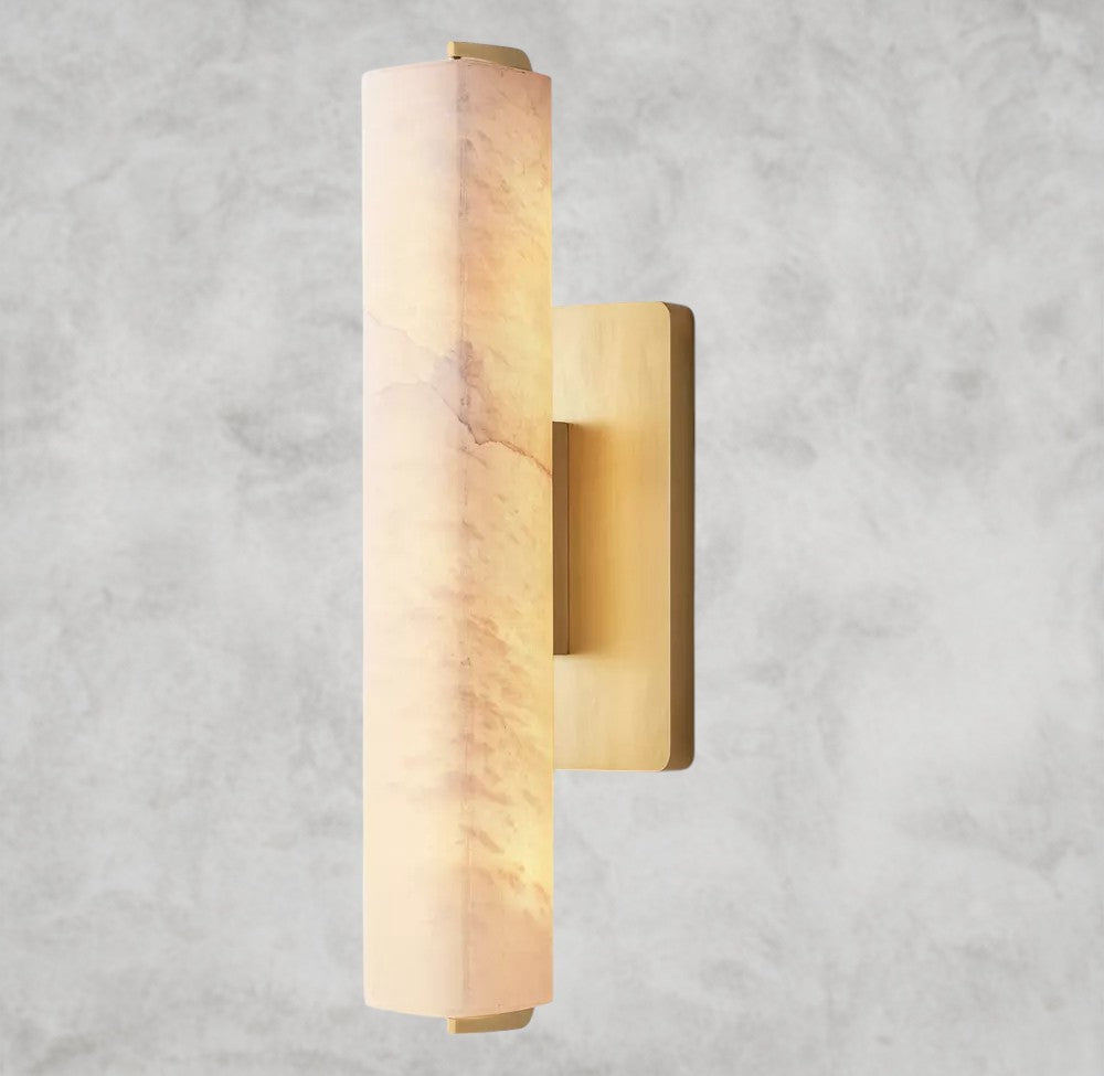 Audubon Alabaster Single Sconce