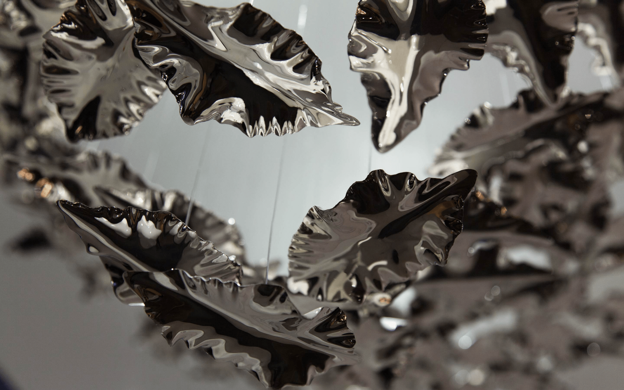 Leaf Twisted Sculptural Customize Chandelier