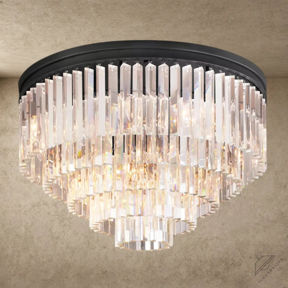 Bronze / 32" 1920s Odeon Flushmount 20"