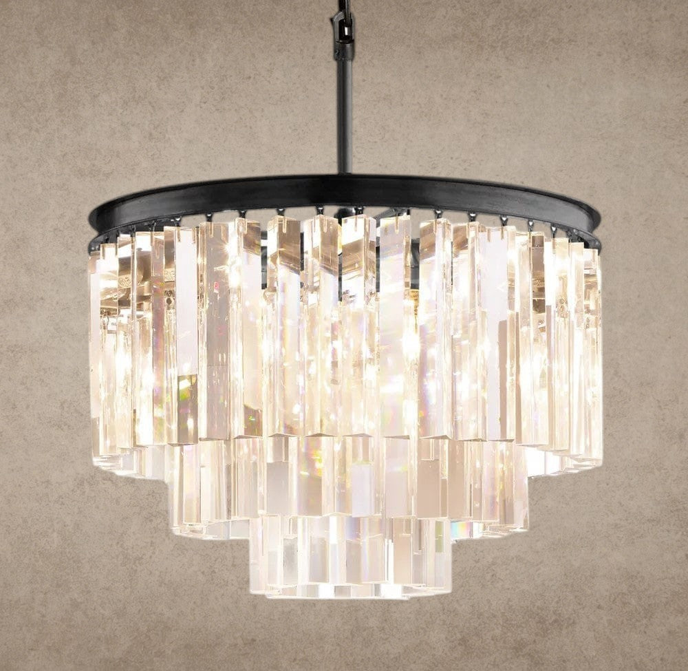 20" / Bronze 1920s Odeon Round Chandelier 20", 32", 44"