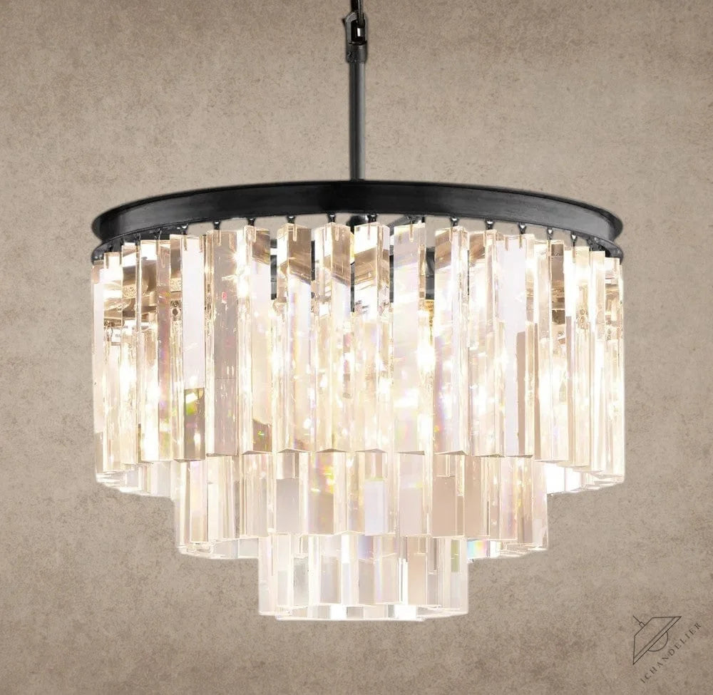 20" / Bronze 1920s Odeon Round Chandelier 20", 32", 44"