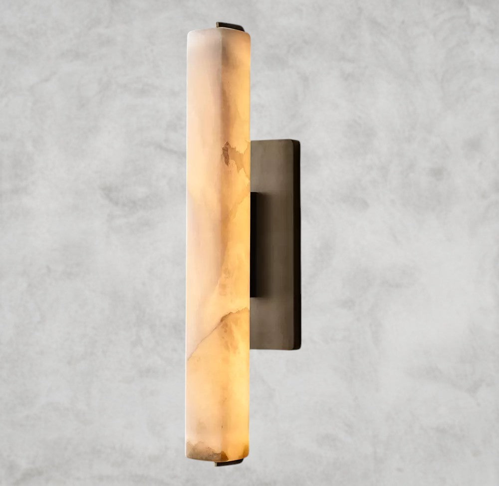 Audubon Alabaster Single Sconce