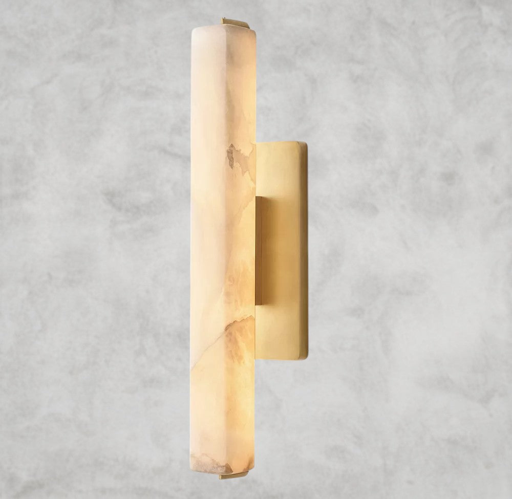 Audubon Alabaster Single Sconce