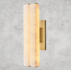 Audubon Alabaster Double Sconce