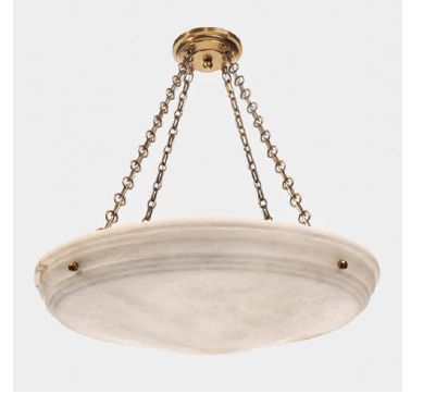 Hampton Alabaster 30” Multi-Stem Chain Hung Pendant