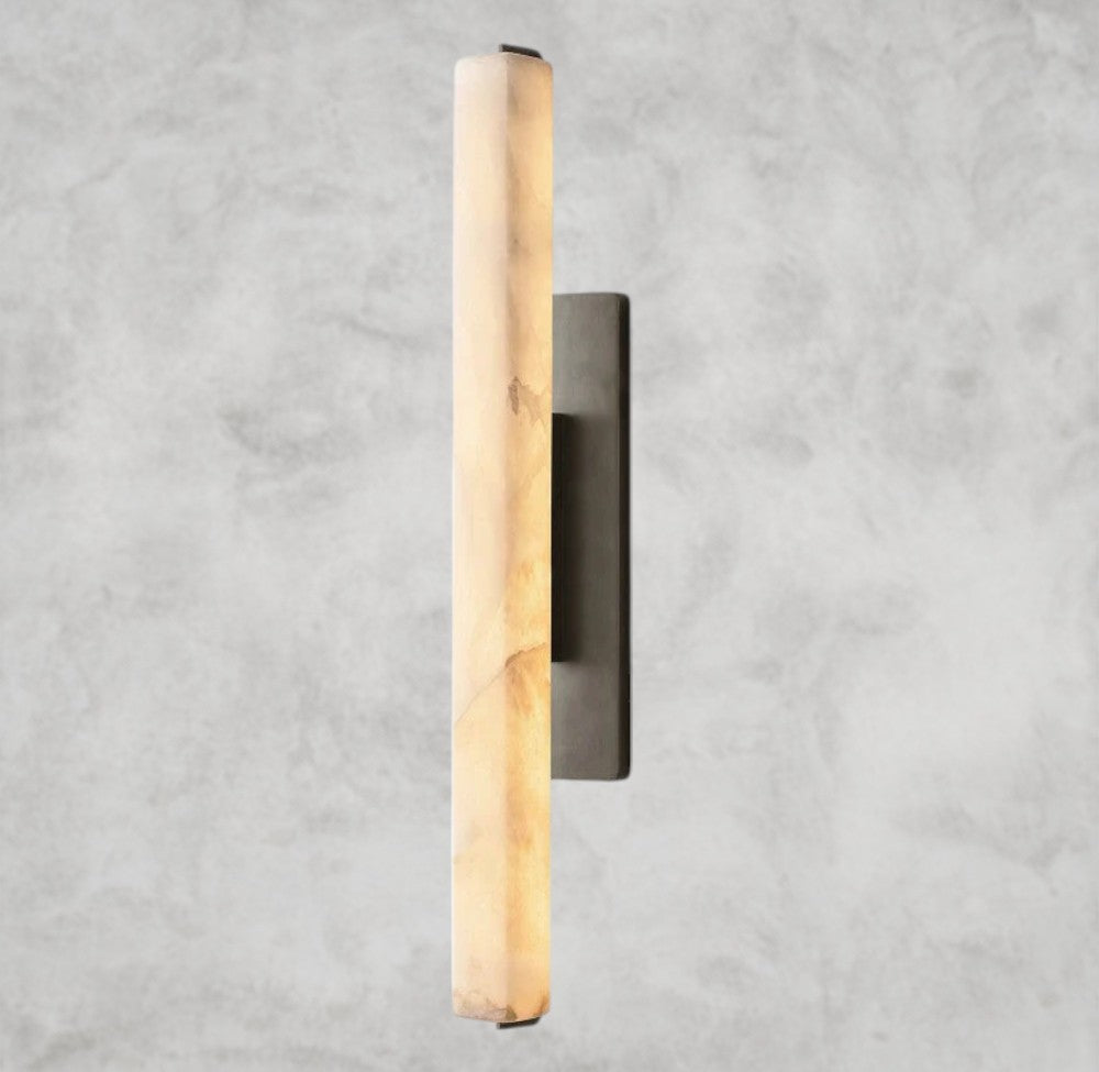 Audubon Alabaster Single Sconce