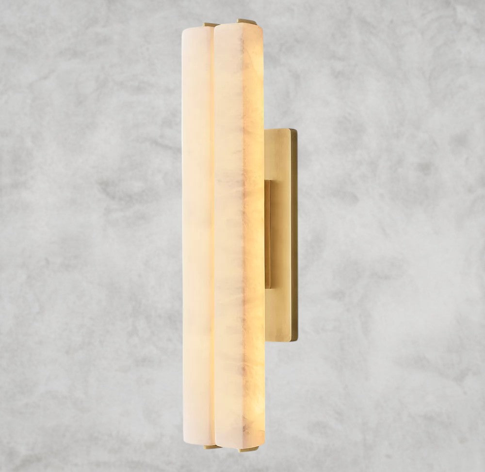 Audubon Alabaster Double Sconce