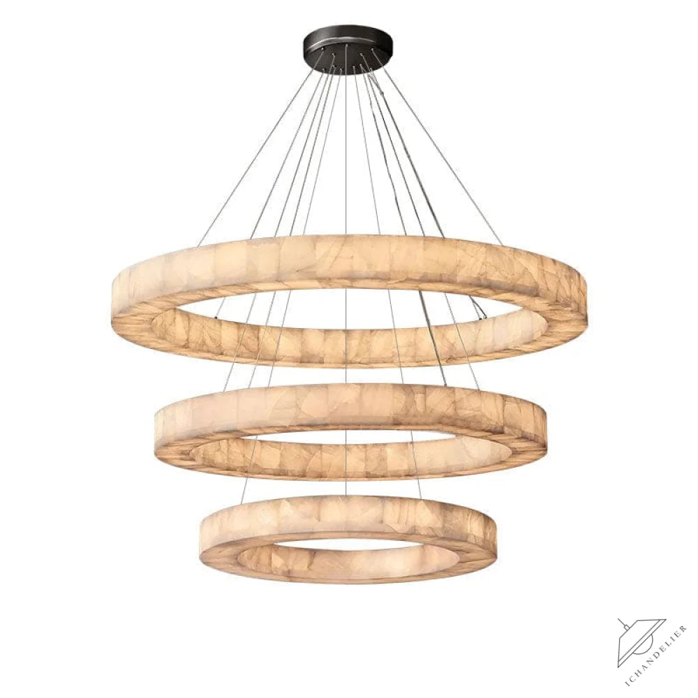 3-Tier Round Marble Chandelier