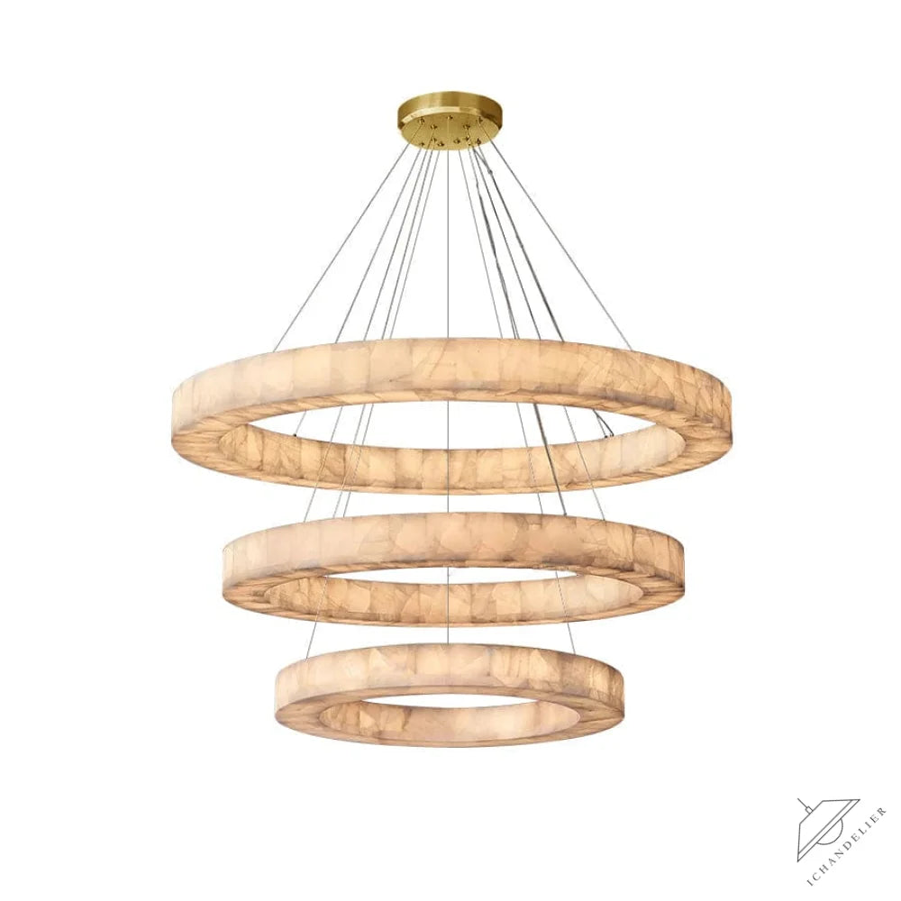 3-Tier Round Marble Chandelier