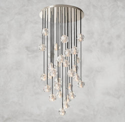 Boule De Cristal Clear/ Smoke Glass Round Cluster Chandelier 14", 19", 24", 30", 40"