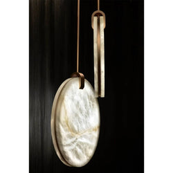 Alabaster Disc Pendant Light 9.8", 13.8", 17.7", 21.3", 25.2"