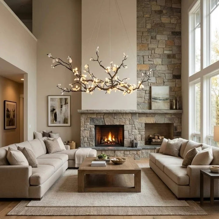 Barhed Tree Branch Chandelier