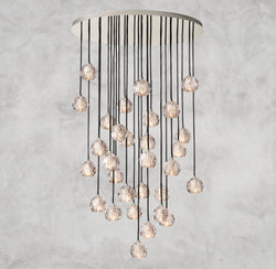 Boule De Cristal Clear/ Smoke Glass Round Cluster Chandelier 14", 19", 24", 30", 40"