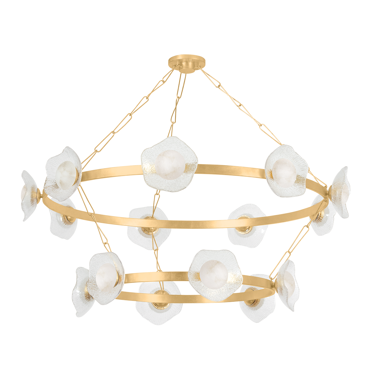 Almandine Double-Layered Chandelier