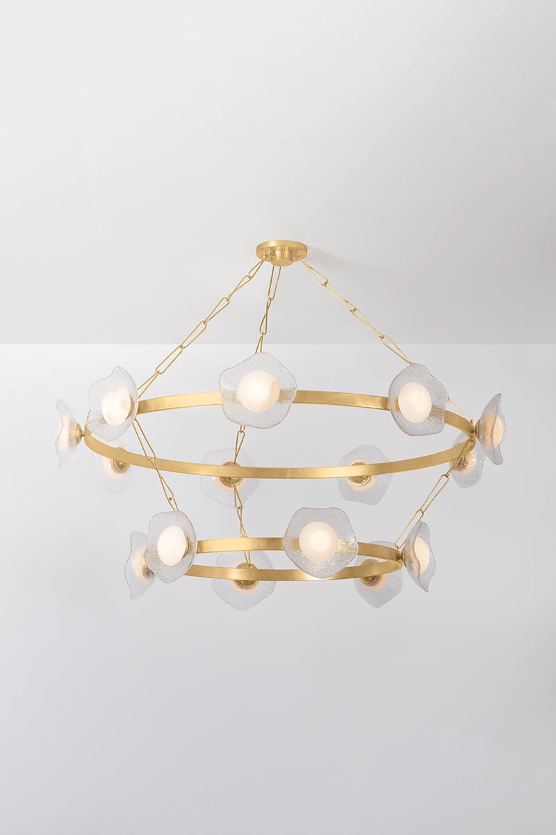 Almandine Double-Layered Chandelier