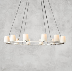 Pauillac Fabric Shade Round Chandelier 36", 48", 60"