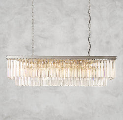 1920S Odeon Rectangular Chandelier 40", 49", 59"