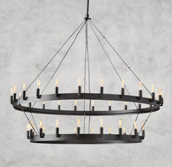 Camino Vintage Filament Two-Tier Chandelier 38", 50", 63", 71"