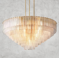 Sirene Clear Glass Round Chandelier 41", 52", 65"