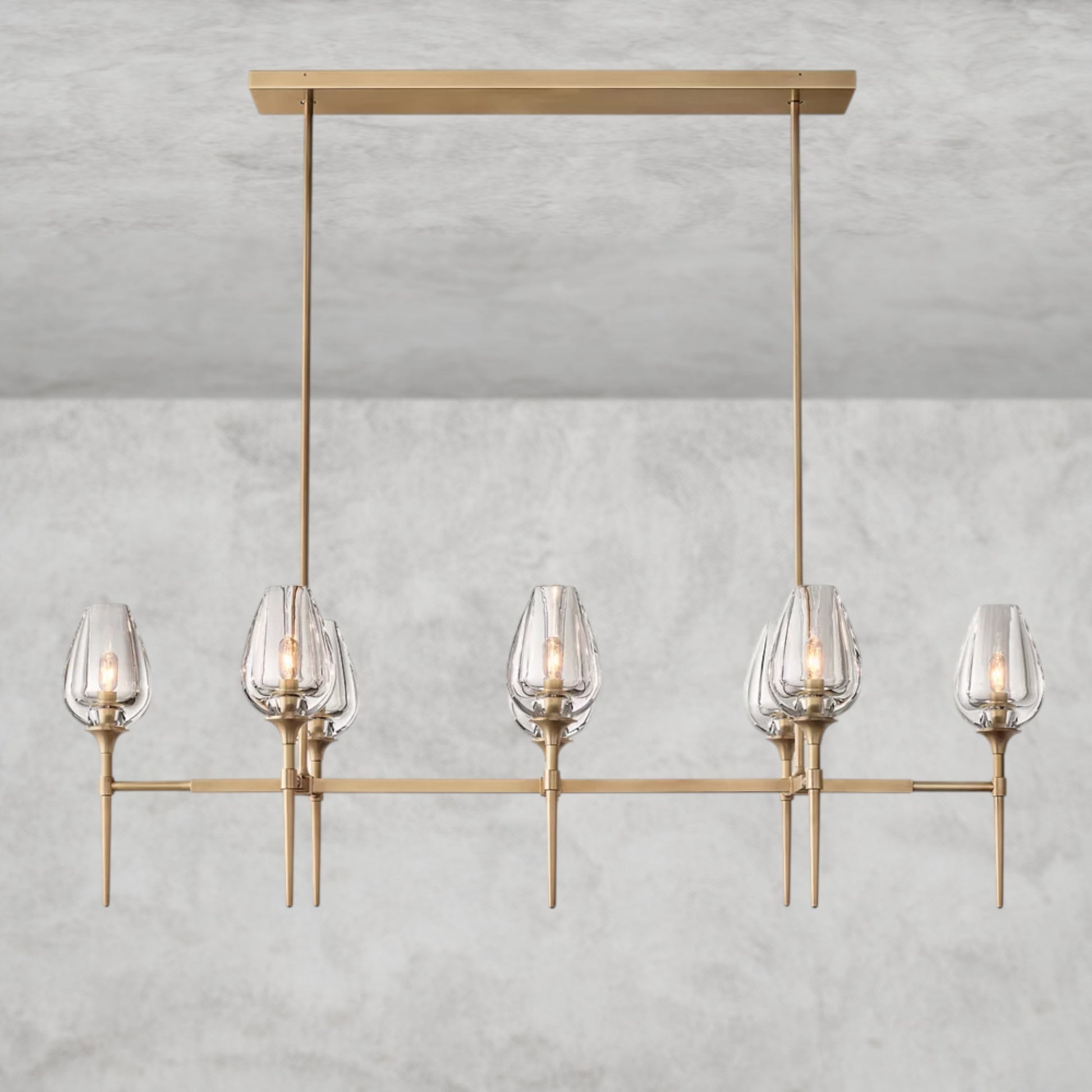 Tulip Linear Chandelier 52", 65"
