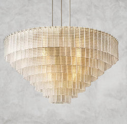 Sirene Clear Glass Round Chandelier 41", 52", 65"