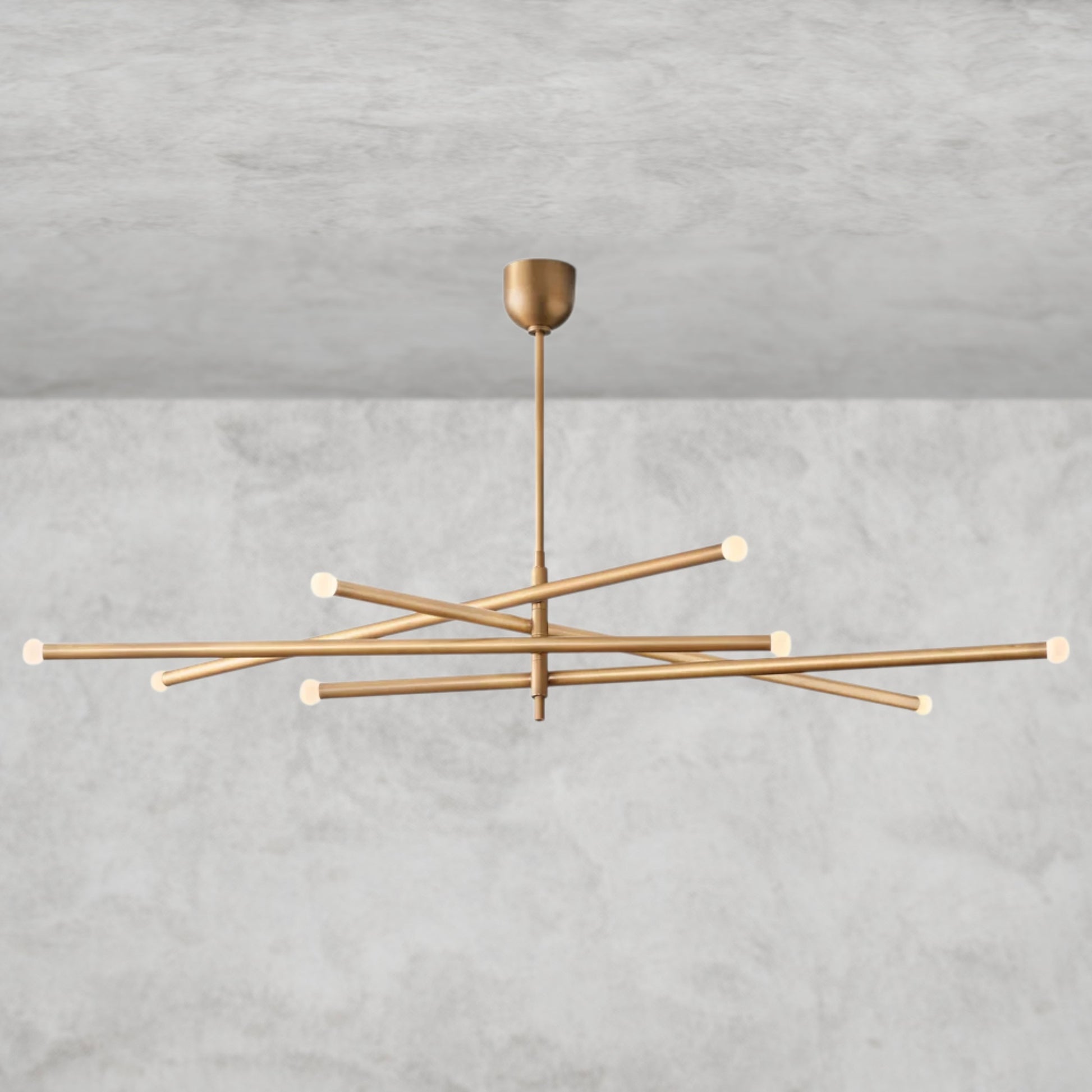 ROUSSEAU 8-LIGHT MOBILE ORB CHANDELIER 53", 68"