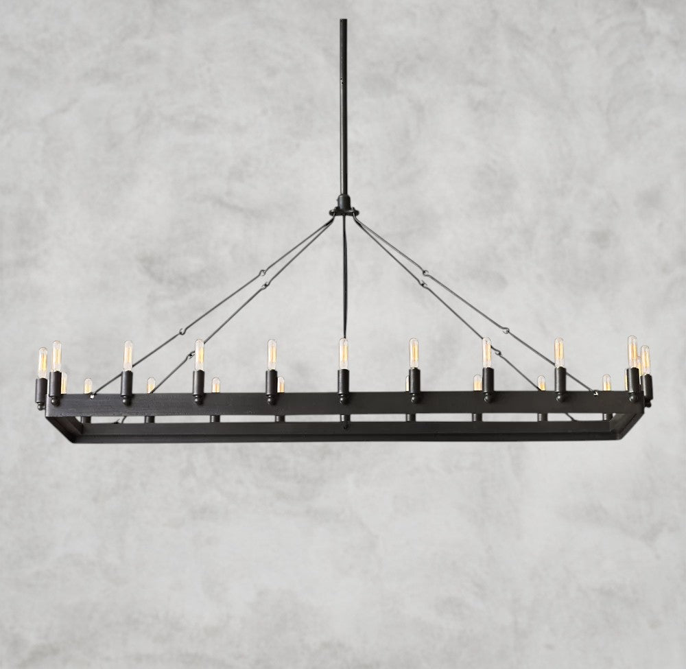Camino Rectangular Outdoor Chandelier 41
