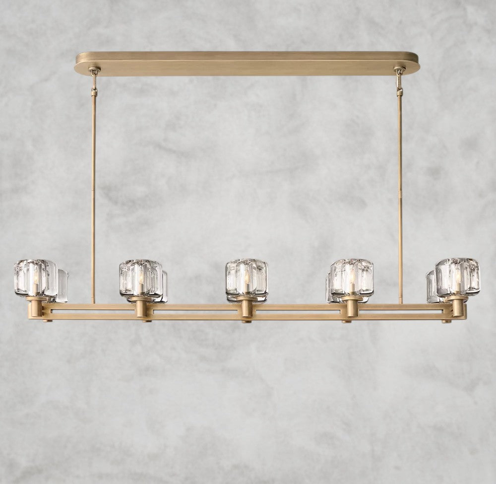 Demaret double Linear chandelier 54", 72"