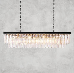 1920S Odeon Rectangular Chandelier 40", 49", 59"