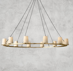 Pauillac Fabric Shade Round Chandelier 36", 48", 60"