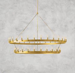 Camino Vintage Filament Two-Tier Chandelier 38", 50", 63", 71"