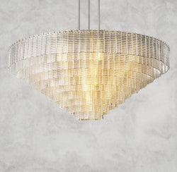 Sirene Clear Glass Round Chandelier 41", 52", 65"