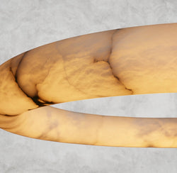 Halima Halo Alabaster Chandelier