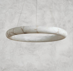 Halima Halo Alabaster Chandelier