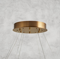 Halima Halo Alabaster Chandelier