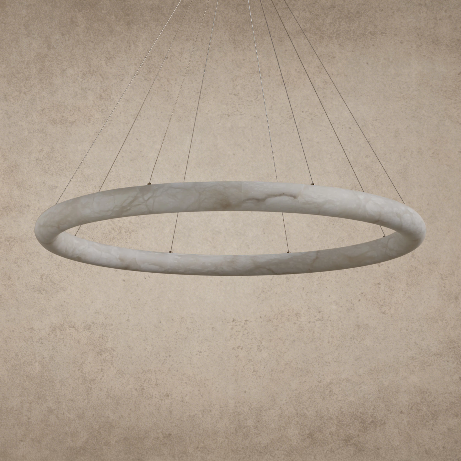 Halima Halo Alabaster Chandelier