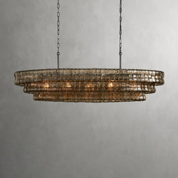 Ghiaccio Oval Chandelier 54", 65"