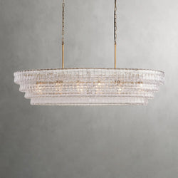 Ghiaccio Oval Chandelier 54", 65"