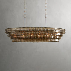 Ghiaccio Oval Chandelier 54", 65"