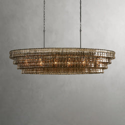 Ghiaccio Oval Chandelier 54", 65"