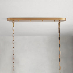 Ghiaccio Oval Chandelier 54", 65"