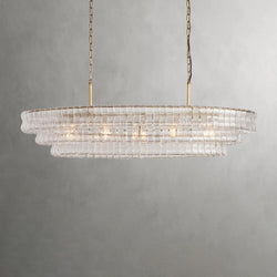 Ghiaccio Oval Chandelier 54", 65"
