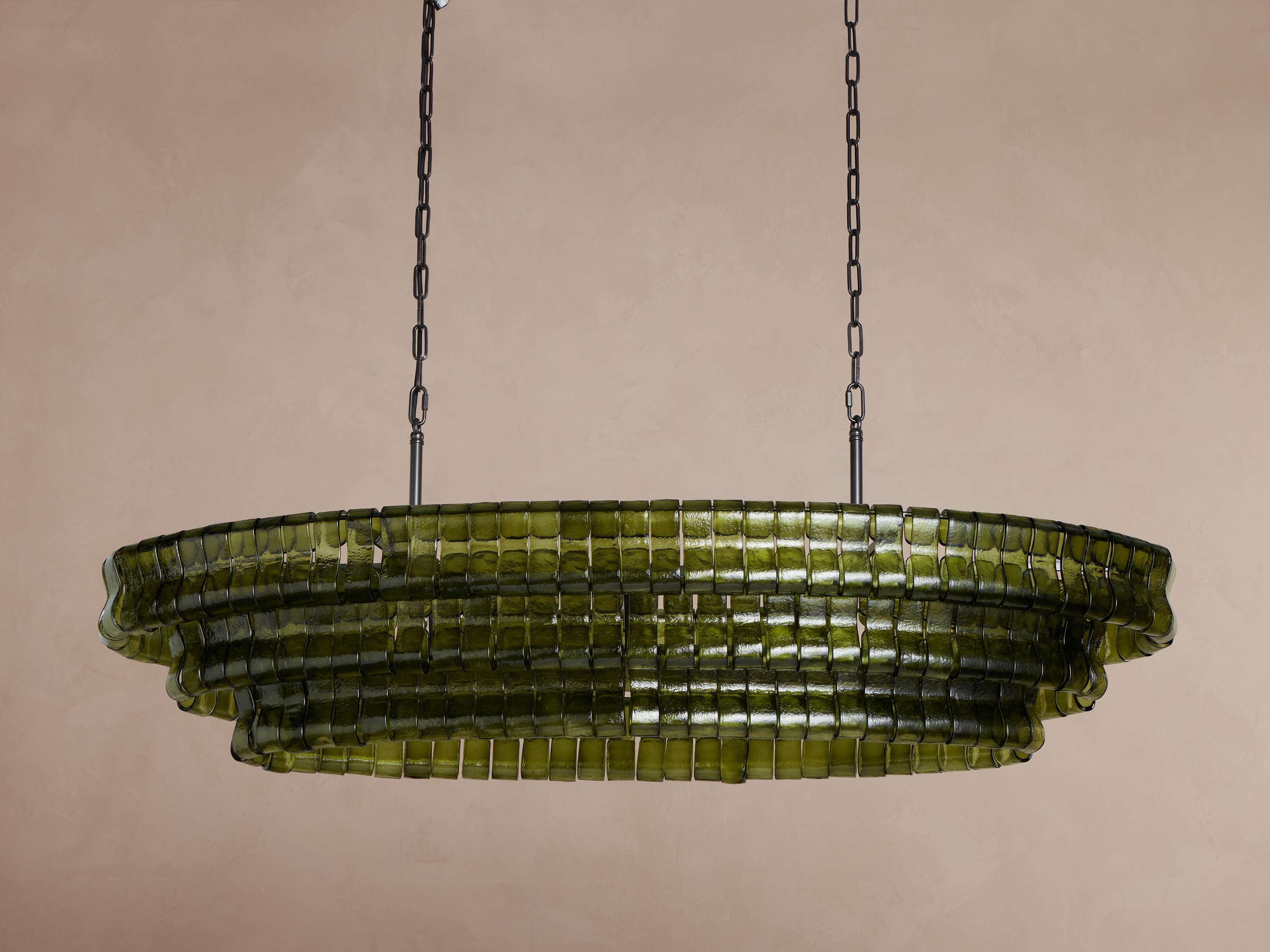 Ghiaccio Oval Chandelier 54 inch, 65 inch