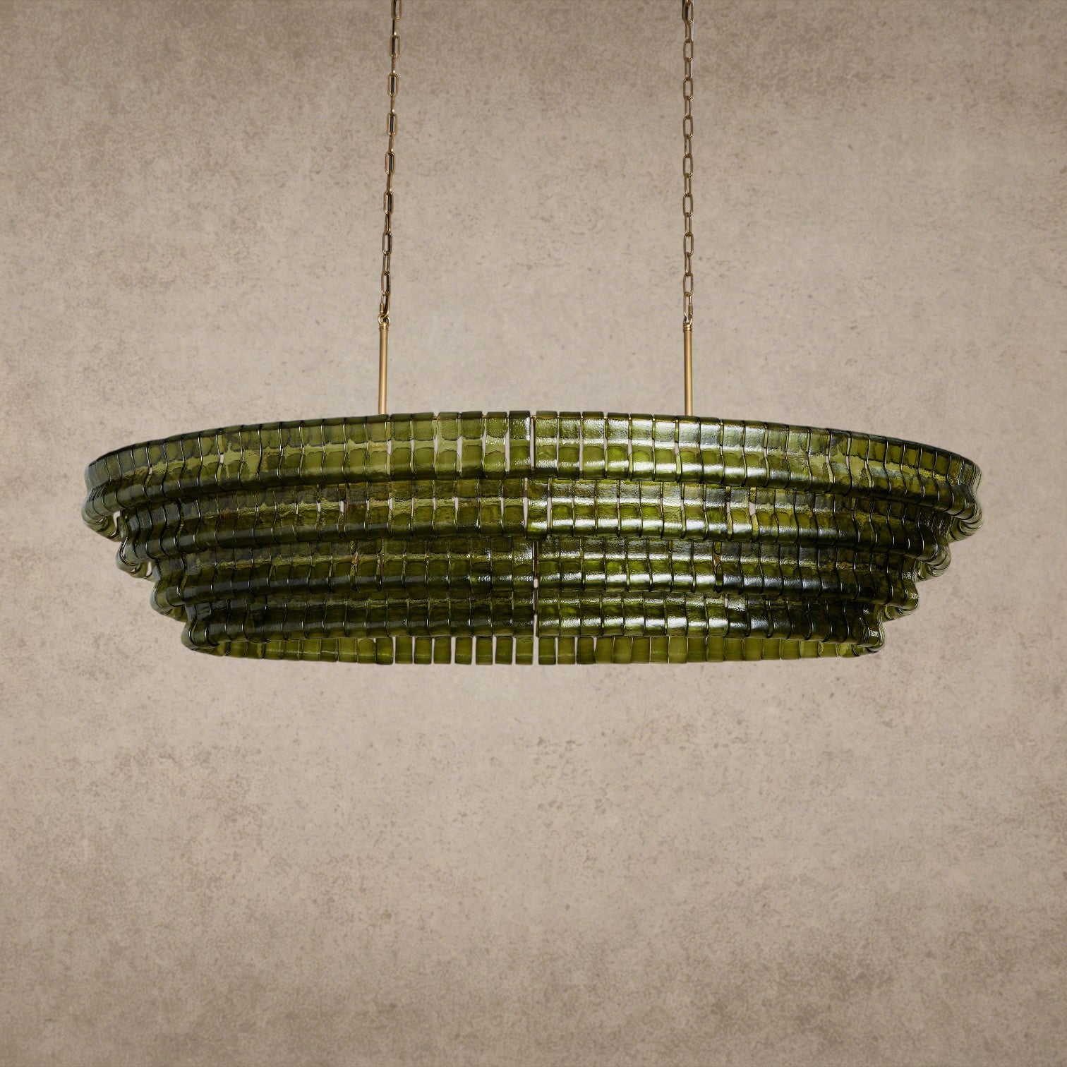 Ghiaccio Oval Chandelier 54 inch, 65 inch