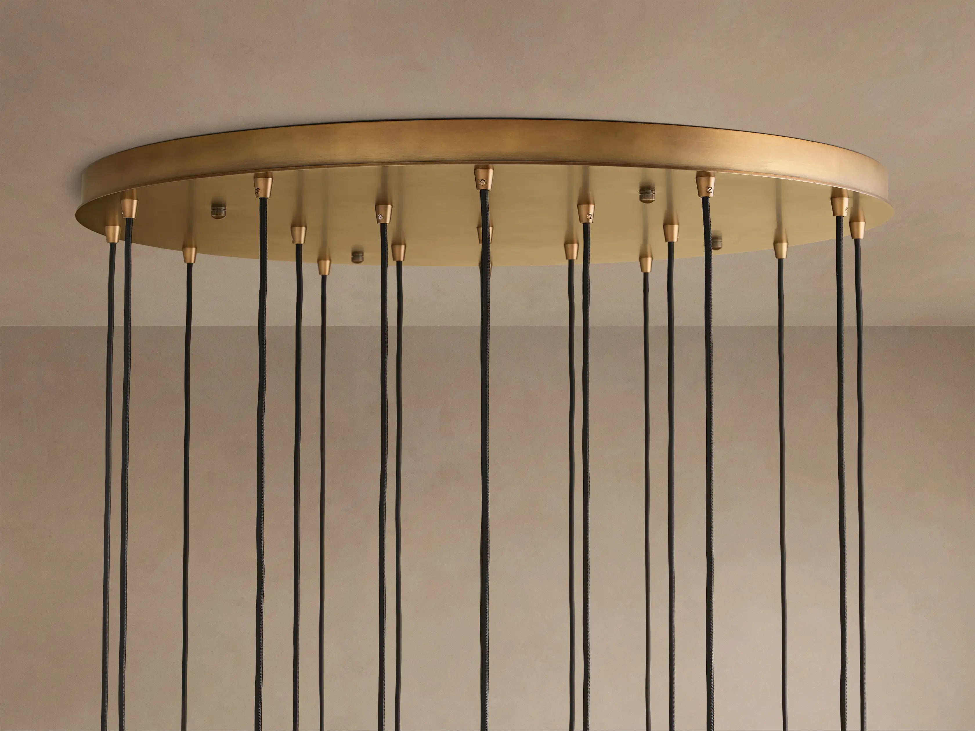 Colleena Fluted Glass Round Chandelier